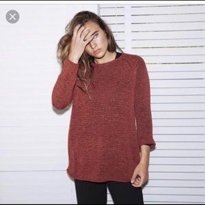 NWOT✨American Apparel Delphine Sweater long rust